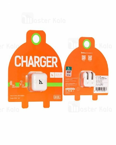 شارژر دیواری تک پورت 1 آمپر هوکو Hoco UH101 Single USB Charger