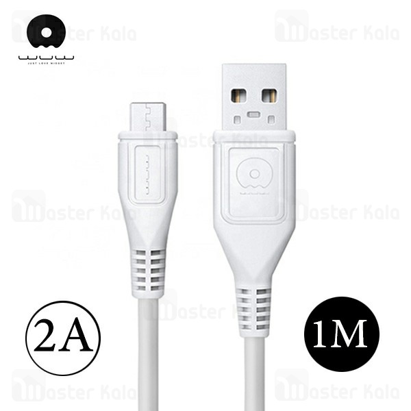 کابل شارژ میکرو یو اس بی WUW X85 Charge Cable طول 1 متر با توان 2 آمپر