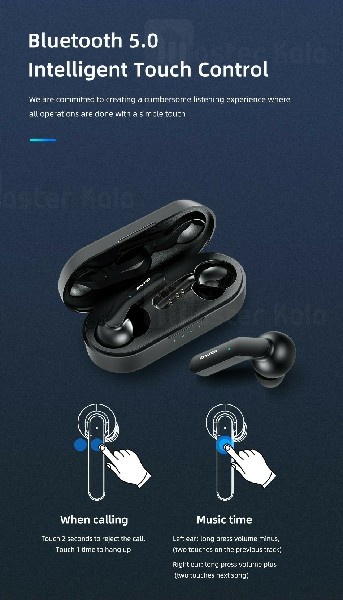 هندزفری بلوتوث دوتایی اوی Awei T10C True Wireless Earphones دارای کیس شارژ
