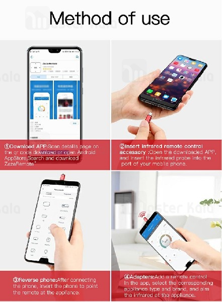 ریموت کنترل Baseus Phone Remote Control With Micro USB Port