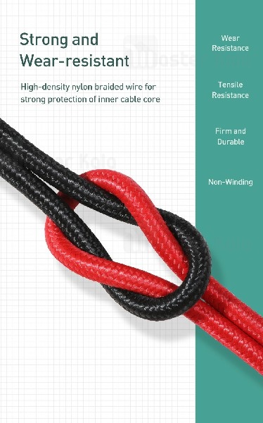 کابل میکرو یو اس بی بیسوس Baseus Waterdrop CAMRD-B01 توان 4 آمپر