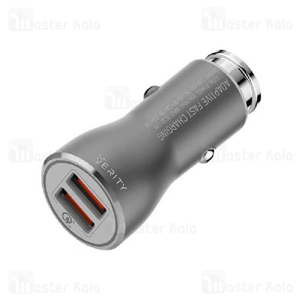 شارژر فندکی فست شارژ وریتی Verity CQ 1111 QC3.0 Car Charger همراه با کابل