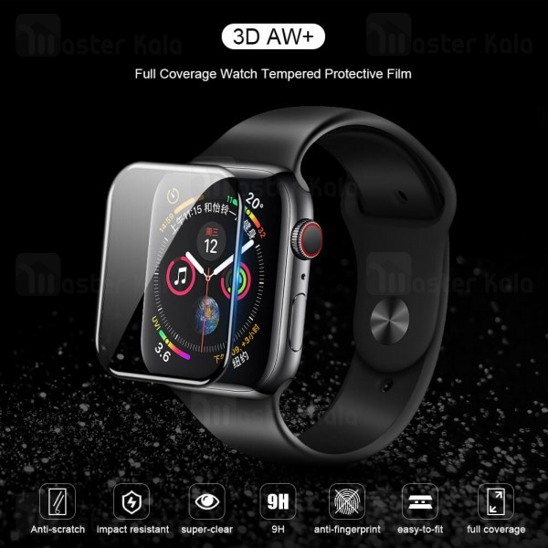 محافظ صفحه شیشه ای تمام صفحه نیلکین اپل واچ Apple Watch Series 4 40mm Nillkin 3D AW+ Glass