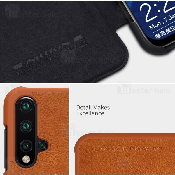 کیف چرمی Huawei Nova 5 / 5 Pro Nillkin Qin Leather Case