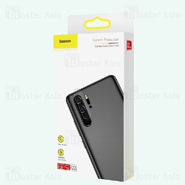 پک دوتایی محافظ لنز دوربین شیشه ای بیسوس HUAWEI P30 Pro Baseus Lens Glass SGHWP30P-JT02