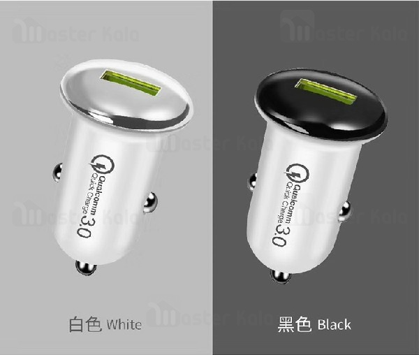 شارژر فندکی WUW C96 Mini Mushroom QC3.0 Car Charger 3A