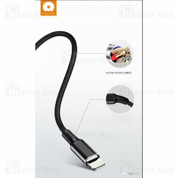 کابل سه سر WUW X101 3 in 1 Charge Cable توان 2 آمپر
