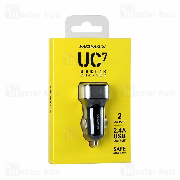 شارژر فندکی مومکس Momax UC7 USB Car Charger توان 2.4 آمپر