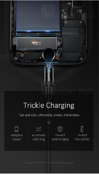 کابل لایتنینگ یوسمز USAMS SJ261 U16 Voice Control LED دارای رقص نور