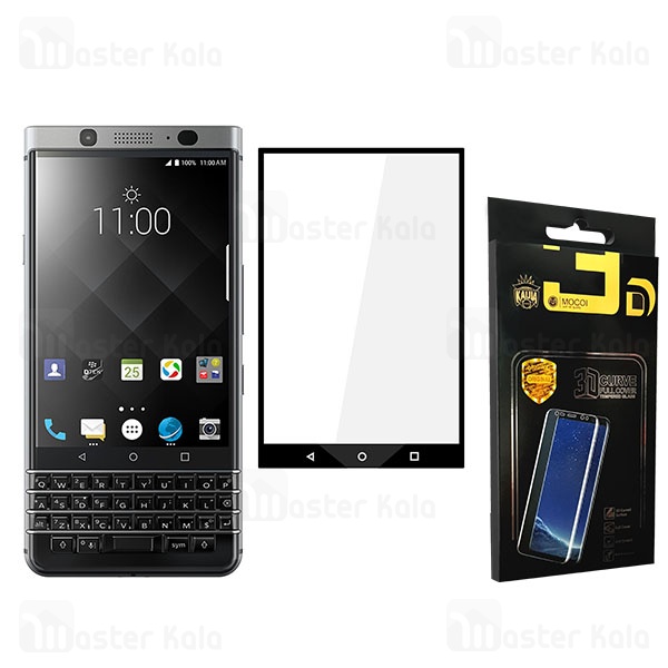 محافظ صفحه نمایش شیشه ای تمام صفحه دور چسب BlackBerry Keyone Dtek70 / Mercury Mocol