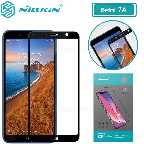 محافظ صفحه شیشه ای تمام صفحه تمام چسب شیائومی Xiaomi Redmi 7A Nillkin CP+ Pro