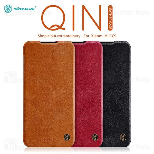 کیف چرمی نیلکین شیائومی Xiaomi Mi CC9 / Mi 9 Lite Nillkin Qin Leather Case