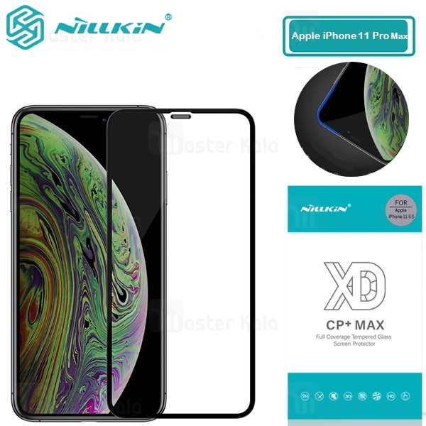 محافظ صفحه شیشه ای تمام صفحه تمام چسب نیلکین Apple iPhone 11 Pro Max XD CP+ Max