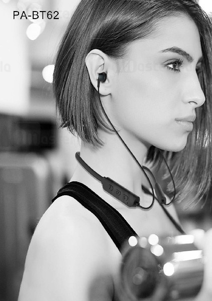 هندزفری بلوتوث Pavareal PA-BT62 Bluetooth Headset طراحی گردنی و مگنتی