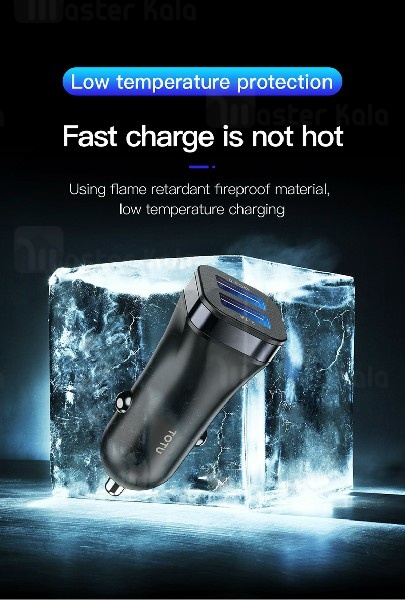 شارژر فندکی فست شارژ توتو TOTU DCCQ-03 Gallop QC3.0 Car Charger توان 2.4 آمپر