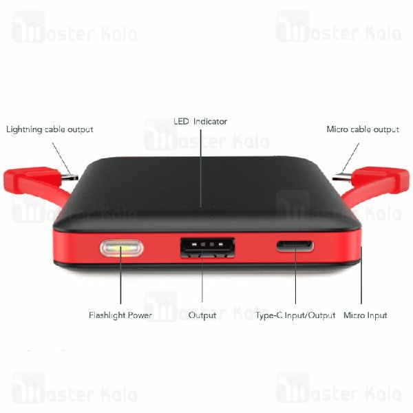 پاوربانک Verity PU112W 10000mAh Power Bank 2A
