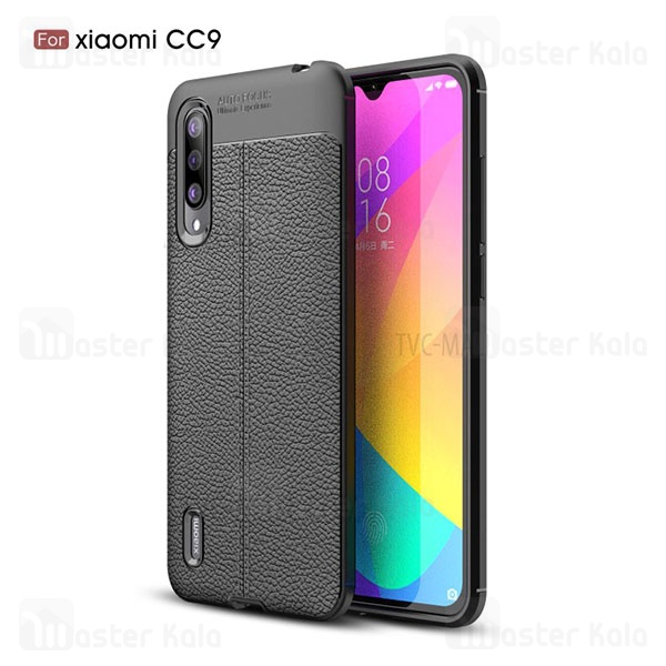 قاب محافظ ژله ای طرح چرم شیائومی Xiaomi Mi CC9 / Mi 9 Lite Auto Focus