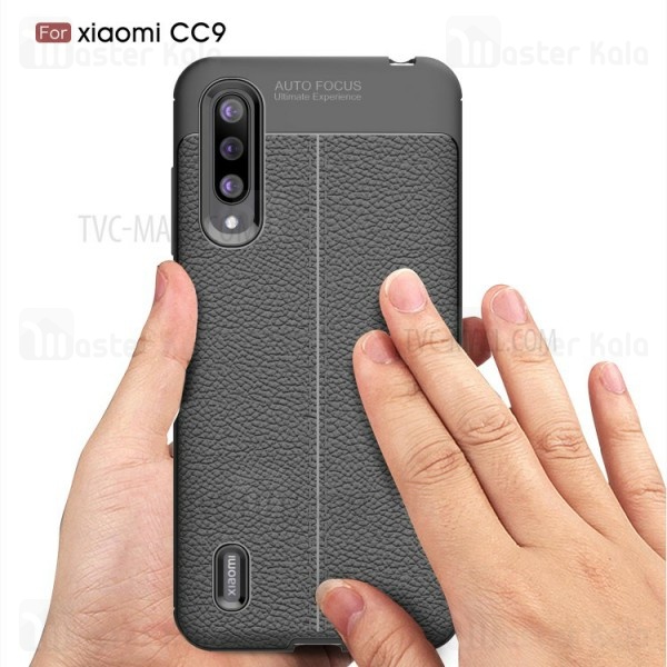 قاب طرح چرم Xiaomi Mi CC9 / A3 Lite Auto Focus Jelly Case
