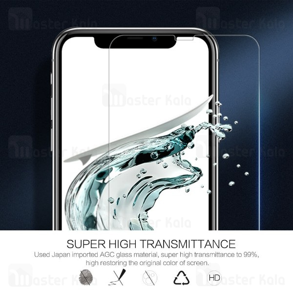محافظ صفحه شیشه ای نیلکین آیفون Apple iPhone 11 Pro / X / XS Nillkin H+ Pro + محافظ لنز