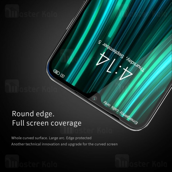 محافظ صفحه شیشه ای تمام صفحه تمام چسب نیلکین Xiaomi Redmi Note 8 XD CP+ Max
