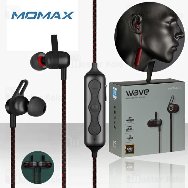 هندزفری بلوتوث مومکس Momax Wave BE2 Magnetic Earphones دارای فناوری Aptx