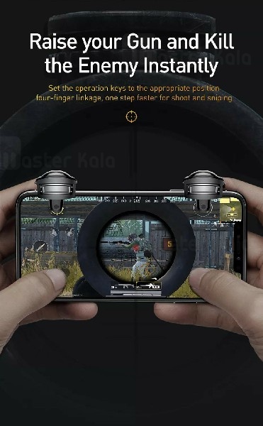 دسته بازی انگشتی بیسوس Baseus Level 3 Helemet Pubg Gadget GMGA03-A01