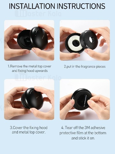 خوشبو کننده هوای خودرو Baseus Smile Vehicle-mpunted Aroma Diffuser