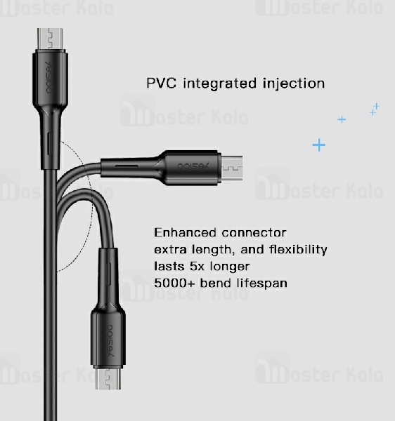 کابل اندرویدی Yesido CA42 Micro USB Data Cable 2.4A 1m