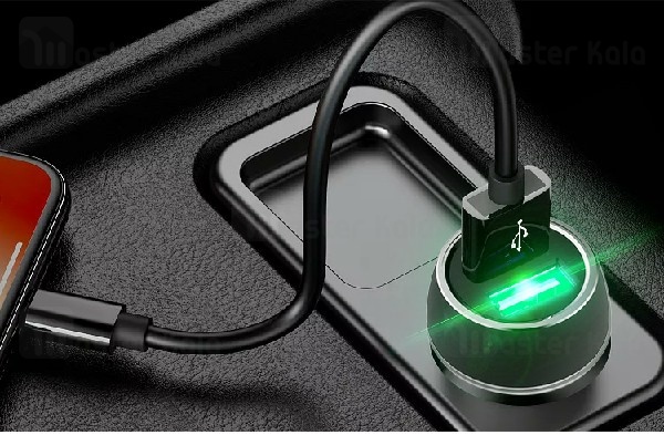 شارژر فندکی یسیدو Yesido Y30 Car Charger توان 2.4 آمپر همراه کابل