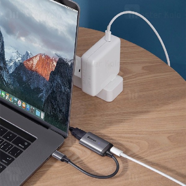 تبدیل Type C به VGA بیسوس Baseus Enjoyment Type-C to VGA+PD HUB Convertor CAHUB-O0G