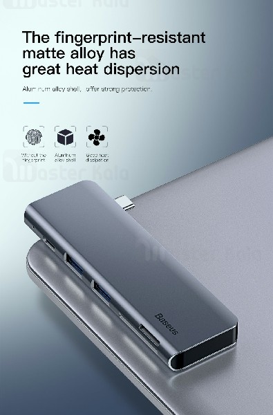 داک انتقال اطلاعات Baseus Harmonica Five-in-one HUB Adapter