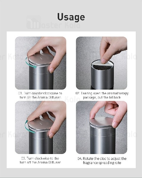 فیلتر تصفیه هوا Baseus Minimalist Car Cup Holder Air SUXUN-CE0S