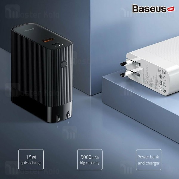 پاوربانک فست شارژ بیسوس Baseus Energy Reactor Two in One Charger Power Bank