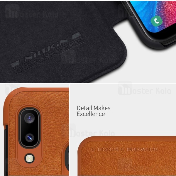 کیف چرمی نیلکین سامسونگ Samsung Galaxy A20e 2019 Nillkin Qin Leather Case