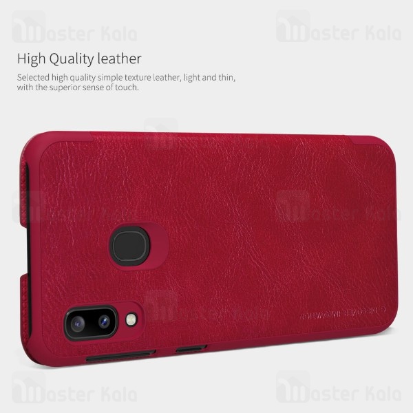 کیف چرمی نیلکین سامسونگ Samsung Galaxy A20e 2019 Nillkin Qin Leather Case