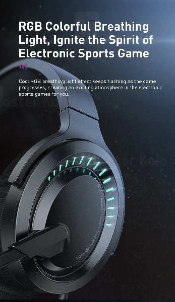 هدفون سیمی بیسوس Baseus D05 GAMO Immersive Virtual 3D Game headphone NGD05-01 طراحی گیمینگ
