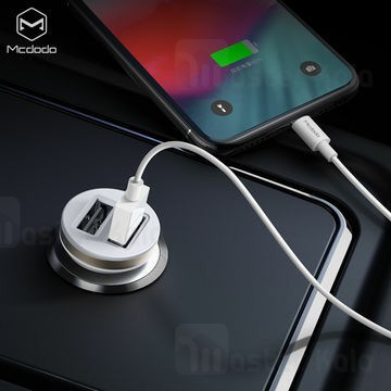 شارژر فندکی مک دودو Mcdodo CC-660 Dual Port Car Charger توان 2.4 آمپر