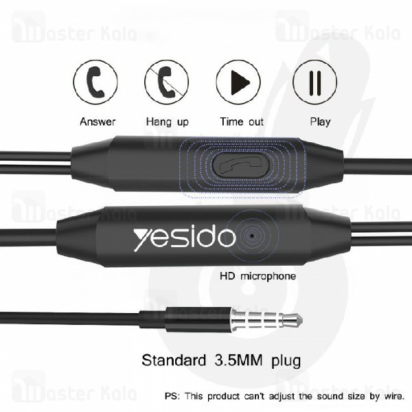 هندزفری سیمی طرح ایرپاد یسیدو Yesido YH23 Earphone با کانکتور AUX