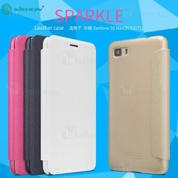 کیف کلاسوری هوشمند نیلکین ایسوس Asus Zenfone 3S Max ZC521TL Nillkin Sparkle