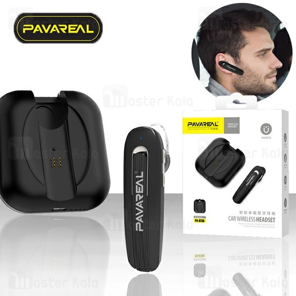 هندزفری بلوتوث تک گوش پاوارئال Pavareal PA-BT30 Wireless Headset دارای کیس شارژ