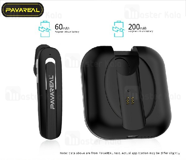 هندزفری بلوتوث تک گوش پاوارئال Pavareal PA-BT30 Wireless Headset دارای کیس شارژ