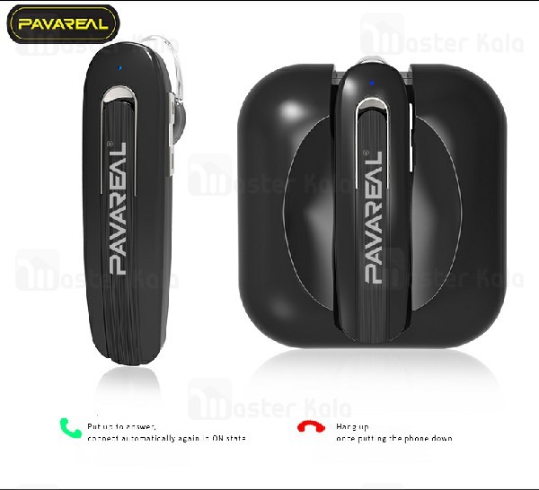 هندزفری بلوتوث تک گوش پاوارئال Pavareal PA-BT30 Wireless Headset دارای کیس شارژ