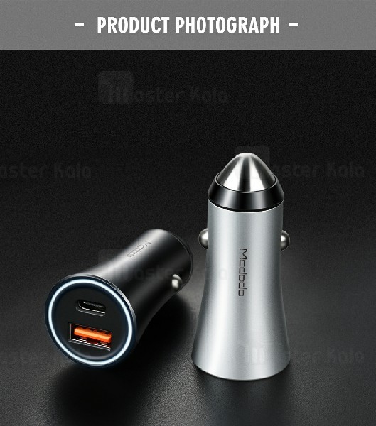 شارژر فندکی Mcdodo CC-522 QC3.0 PD Dual Port Car Charger 36W