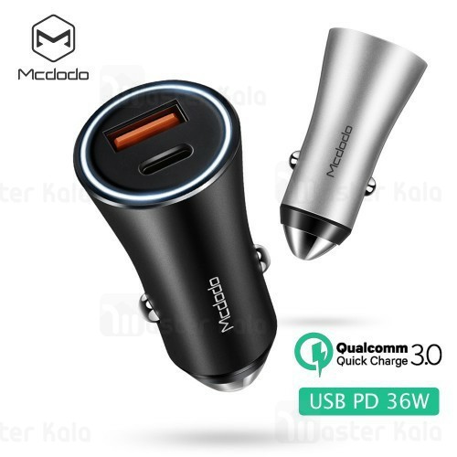 شارژر فندکی فست شارژ مک دودو Mcdodo CC-522 QC3.0 Car Charger توان 3 آمپر