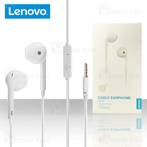 هندزفری سیمی طرح ایرپاد لنوو Lenovo HF170 Cable Earphone با کانکتور AUX