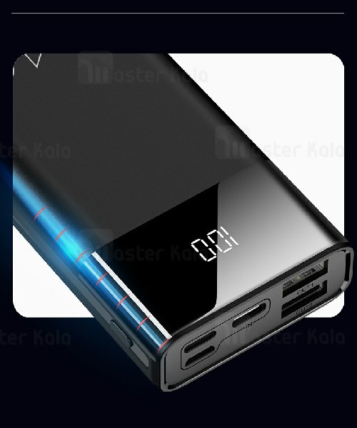پاوربانک یوسمز Usams CD97 Dual USB Digital Display Power Bank 2.1A 10000mAh