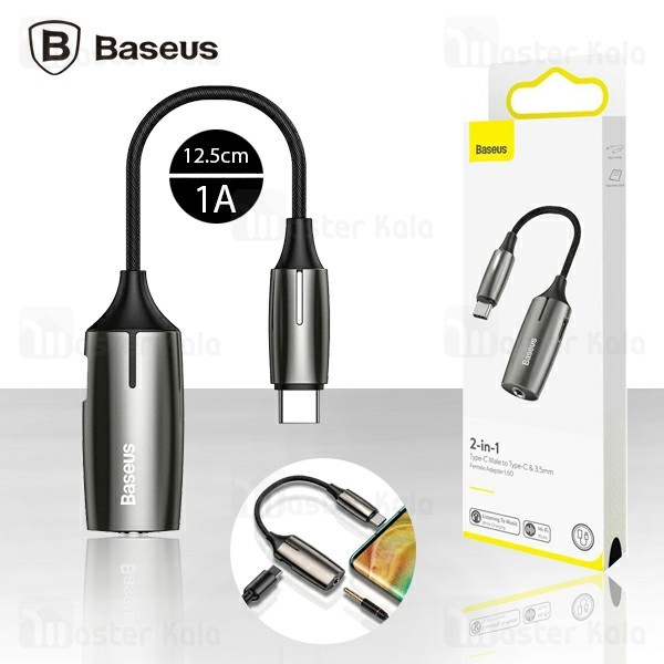 کابل تبدیل تایپ سی اتصال همزمان هندزفری و شارژر بیسوس Baseus L60 Audio Converter CATL60-0A
