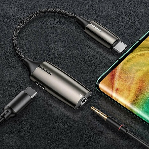 کابل مبدل Baseus L60S Type-C Male To Type-C And 3.5mm Female Adapter