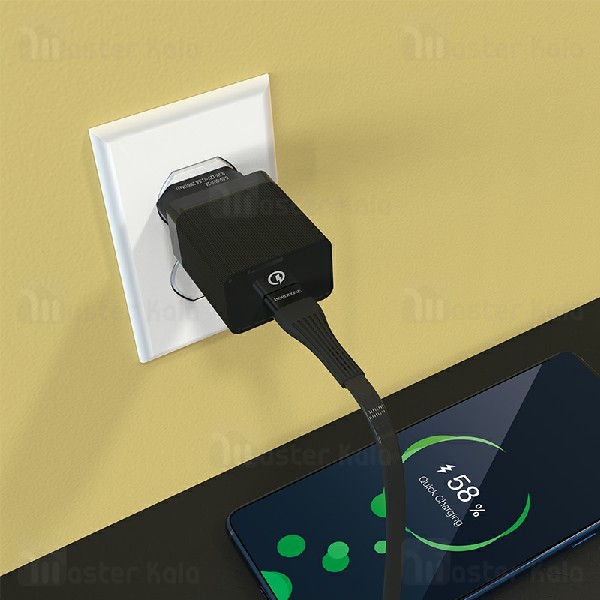 شارژر دیواری Borofone BA17A QC3.0 Charger 18W