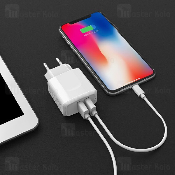 شارژر دیواری بروفون Borofone BA3A Dual USB Charger 2.4A